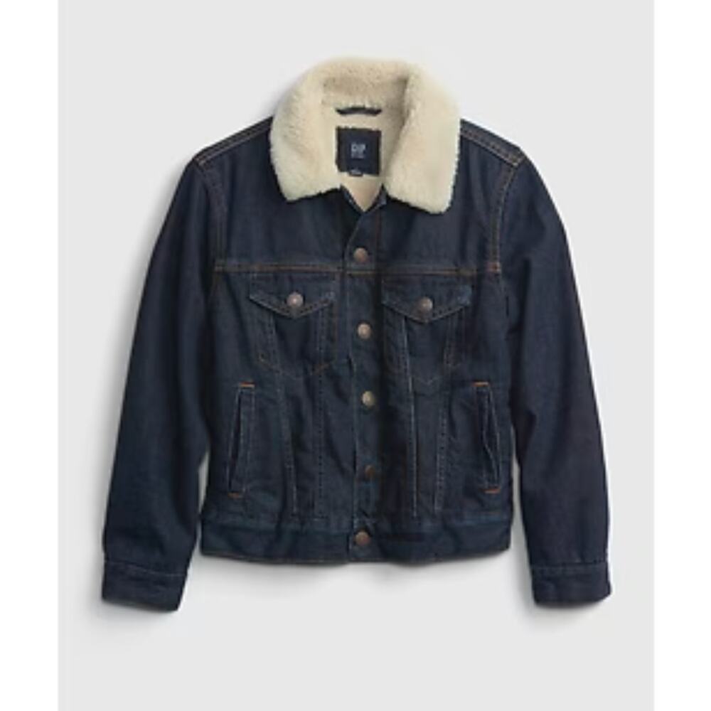 Gap Kids - Sherpa Lined Denim Jacket / M / NWOT